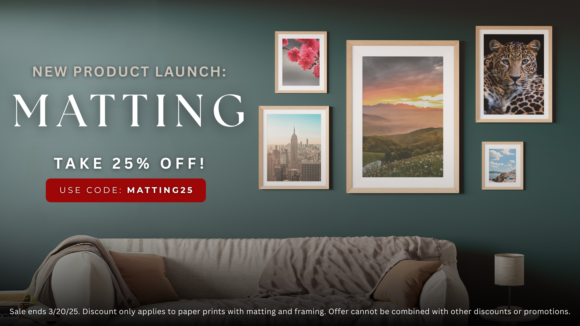 Matting Launch Banner Desktop