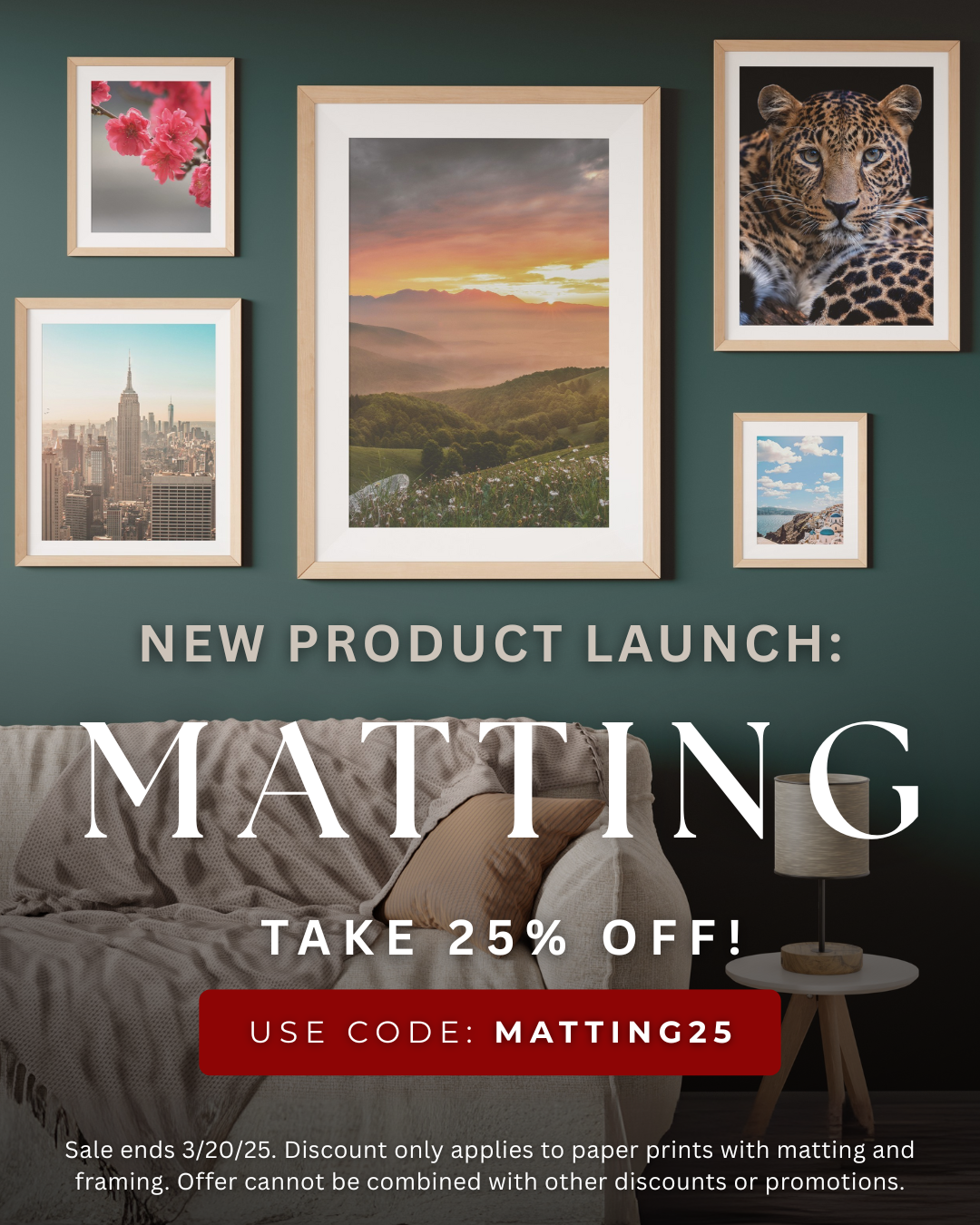 Matting Launch Banner Mobile