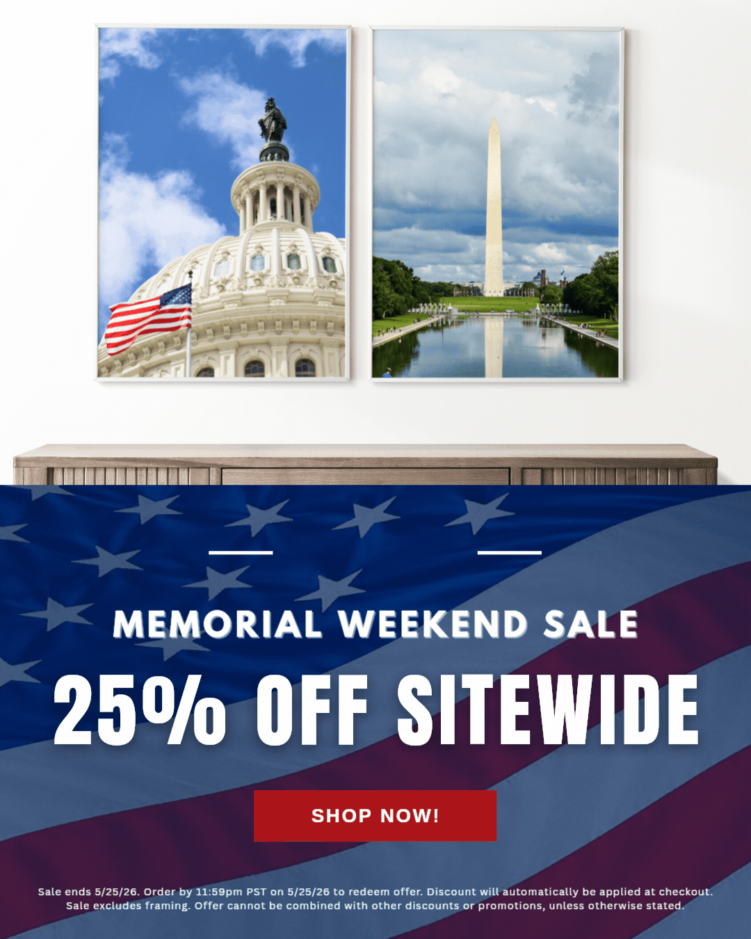 25% Off Acrylic Sale